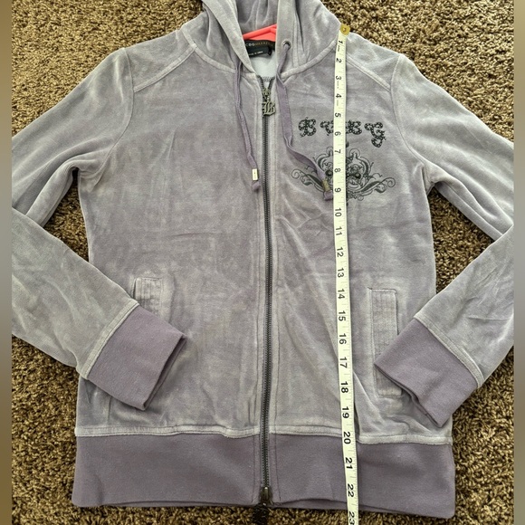 EUC Jeweled Velour Hoodie - Picture 10 of 10